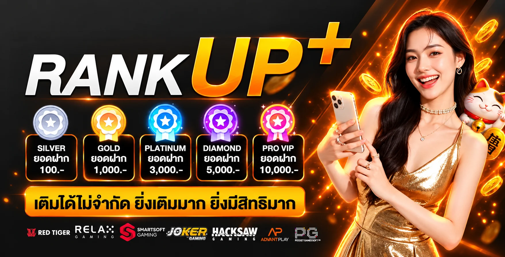 ระบบแรงก์และสล็อต WIN999XBET